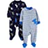 Simple Joys by Carter's Baby Boys' Fleece Footed Sleep and Play, Pack of 2