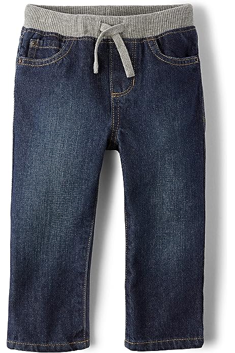 Boys Baby and Toddler Pull on Straight Jeans