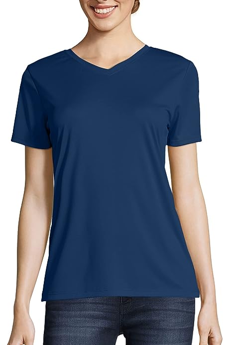 Women's Cooldri Short Sleeve Performance V-Neck T-Shirt (1 Pack)