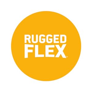 RuggedFlex technology for ease of movement