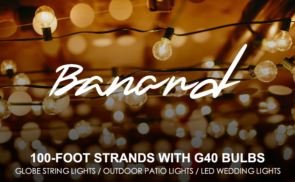G40 outdoor string lights