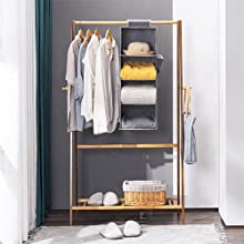 4-Shelf hanging closet organizer