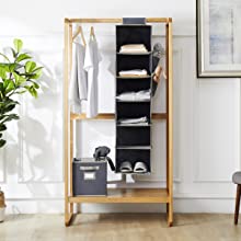 hanging closet organizer