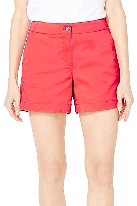 Women's Tailored Stretch Cotton Patterned Short