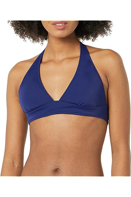 Women's Light-Support Tie Halter Bikini Swimsuit Top (Available in Plus Size)