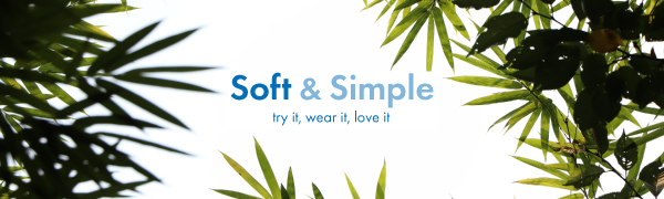 Soft & Simple company logo and nature background 