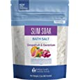 Slim Soak Bath Salt 32 Ounces Epsom Salt with Natural Grapefruit, Geranium and Orange Essential Oils Plus Vitamin C in BPA Free Pouch with Easy Press-Lock Seal