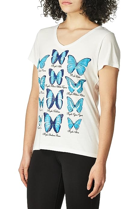 Women's Short Sleeve Graphic V-Neck Tee-Discontinued