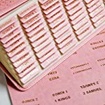 UPAFEXXI- Leather Bible tabs, Bible Tabs for Women, Bible Tabs for Study Bible, 80 Bible Index Book Tabs in Total, 66 Bible Tabs for Old and New Testament, Additional 14 Blank tabs (Pink)