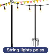 String Lights Poles