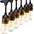 addlon 96 FT (2x48FT) Outdoor String Lights Commercial Grade Strand 32 Edison Vintage Bulbs 30 Hanging Sockets, UL Listed Hea