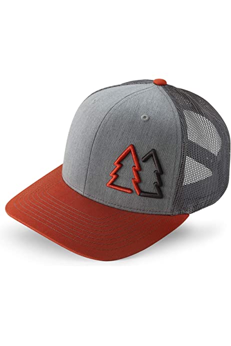 Simple Pine Trees Trucker Hats for Men Adjustable Snapback Mesh Cap Great for Outdoors