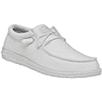 Hey Dude Men&#39;s Wally Sox Arctic Size 10| Men&#39;s Loafers | Men&#39;s Slip On Shoes | Comfortable &amp; Light-Weight