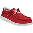 Hey Dude Men&#39;s Wally Sox Flame Size 13 | Men&#39;s Loafers | Men&#39;s Slip On Shoes | Comfortable &amp; Light-Weight
