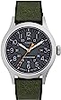 Timex Men's Expedition Scout 40mm Quartz Leather Strap, Green, 20 Casual Watch (Model: TW4B229009J)