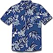 Volcom Men's Regular Marble Floral Short Sleeve Button Down Hawaiian Shirt
