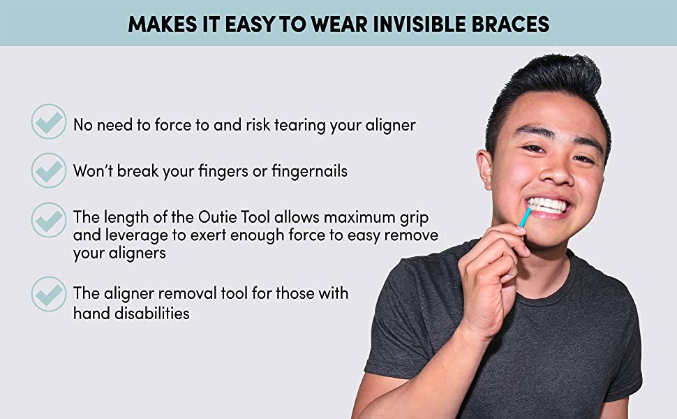 Makes it easy to wear invisible braces