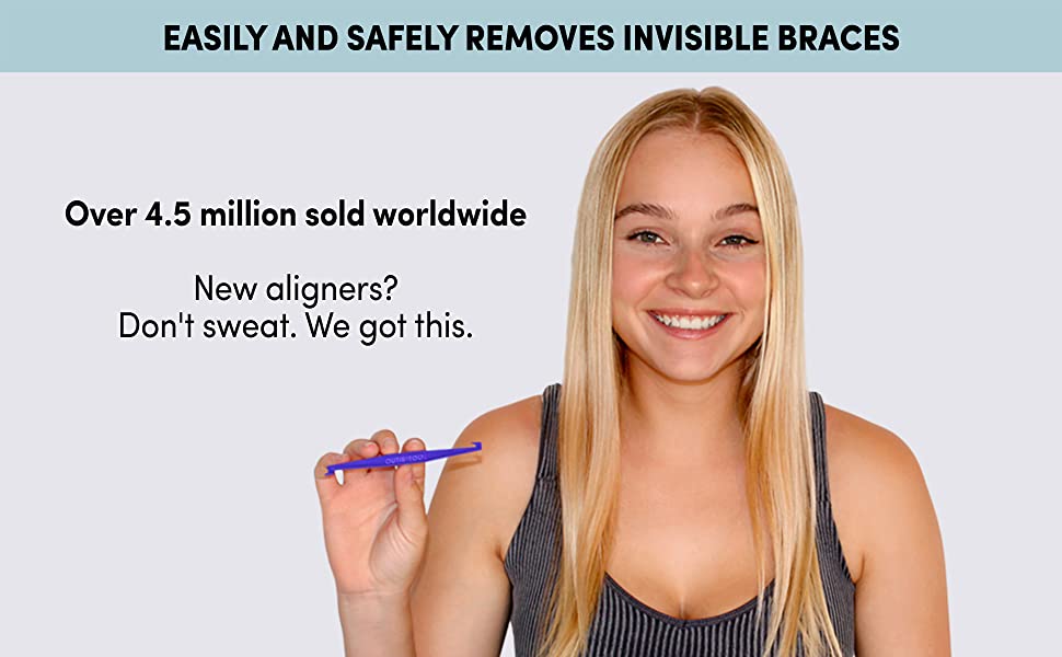 The Outie Tool makes it easy to wear invisible braces