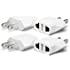 Unidapt US USA Plug Adapter - EU European to America Japan Canada American Travel Plug Adapter, Europe to USA Power Outlet Ad