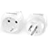 2 Pack Europe to US Plug Adapter, LENCENT European to USA Adapter, American Outlet Plug Adapter, EU to US Adapter, Europe to 