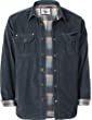 Gioberti Men's 100% Cotton Extremely Soft Corduroy Shirt Jacket with Flannel Lining