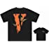 VLONESTAR V Shirt Letter Printed Crewneck Tops Tee Fashion Hip Hop Short Sleeve Cotton Loose T-Shirt