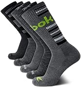 Reebok Men’s Athletic Socks – Comfort Cushion Performance Crew Socks (5 Pack)