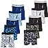 Hanes Boys' Boxer Briefs, 10-Pack, Boys Cotton Underwear, Moisture-Wicking Cotton Boxer Briefs, 10-Pack Medium (Colors May Va