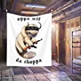 APPA WIT DA CHOPPA Tapestry Wall Blanket For Living Room Bedroom Dorm Room Home Decor (50X60 Inches,White)