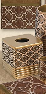 brown tissue box toilet 