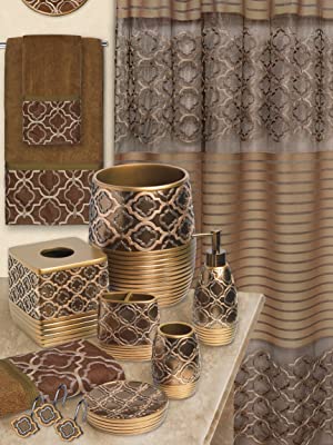 Spindle brown bathroom full collection 