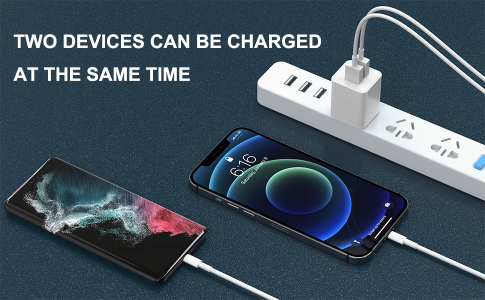 two devices can de charger at the same time