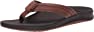 Reef Men's Sandals Leather Ortho-Bounce Coast, Leather Arch Support Flip Flops for Men