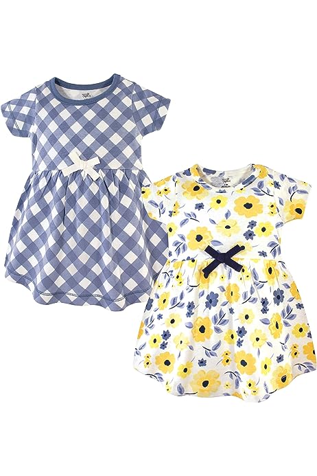 Girls, Toddler, Baby and Womens Organic Cotton Short-Sleeve and Long-Sleeve Dresses