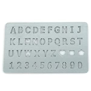 Steel capital letters and number template