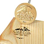Custom Branding Iron Kit for Wood Leather Steak - Personalized Burning Stamp Letters Logo Pattern Customizable - Electric Heat Optional (1x1&quot;Branding Iron)