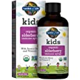Garden of Life Organic Sambucas Elderberry Syrup for Kids Plus Aronia Berry &amp; Acerola Cherry with Vitamin c for Immune Support, Sugar Free, Liquid, 3.9 Fl Oz