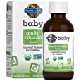 Garden of Life Baby Multivitamin Liquid Certified Multivitamin Drops with Essential Vitamins &amp; Nutrients for Babies &amp; Toddlers, Vegan, Gluten Free &amp; Non-GMO, Organic, 1.9 Fl Oz