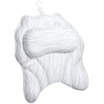 FALEJU Bath Pillow Bathtub Spa Tub Pillow Neck Support Pillow with 4D Air Mesh and 6 Non-Slip Suction Cups, Relaxing Headrest Bath Pillow, Bathtub Accessories Thick Wave Bath Pillow16.5&#39;&#39;×16.5&#39;&#39;