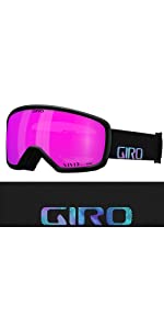 Giro Millie Womens Snow Goggle - Black Chroma Dot Strap with Vivid Pink Lens