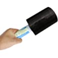 Stretch Wrap Film with Handle,5 Inch × 1000 Feet Shrink Wrap for Moving Supplies Black Plastic Film Self-Adhering
