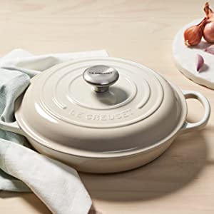 Le Creuset Braiser in Meringue Color