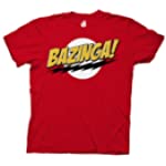 Ripple Junction Big Bang Theory Bazinga Adult T-Shirt Medium Red