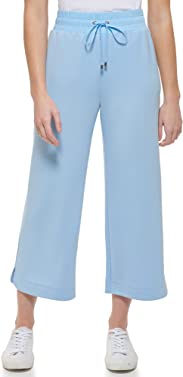 Calvin Klein Women's Petite Washed French Terry Stretch Pants