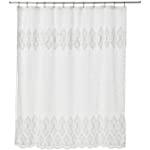 Popular Bath Monaco, Shower Curtain, White