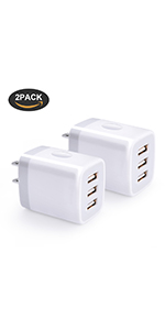 3 Port USB Wall Charger