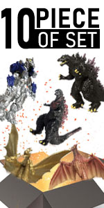 Set of 10 Godzilla Figures