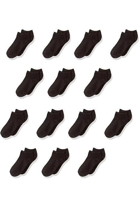 Unisex Kids and Toddlers' Cotton Low Cut Sock, 14 Pairs
