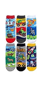 Jefferies Socks Boyamp;amp;#39;s Space Pirate Dinosaur Fun Colorful Pattern Crew Socks 6 Pack