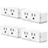 Govee Dual Smart Plug 4 Pack, 15A WiFi Bluetooth Outlet, Work with Alexa and Google Assistant, 2-in-1 Compact Design, Govee H